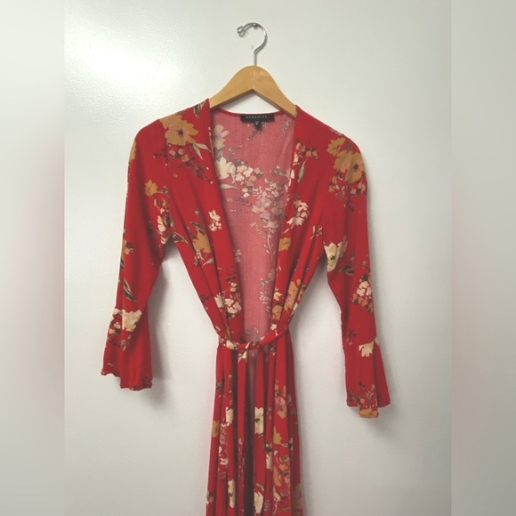 Dynamite Open Front Belted Duster - Picture 5 of 9